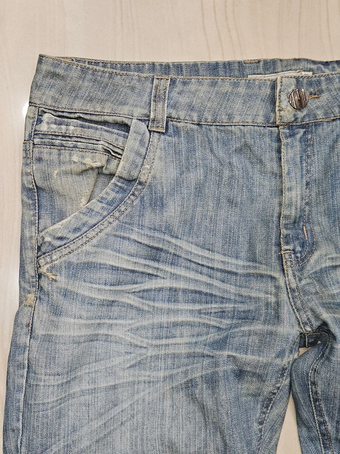HVQ(unbranded) relaxed fit rugged jean(MEN)