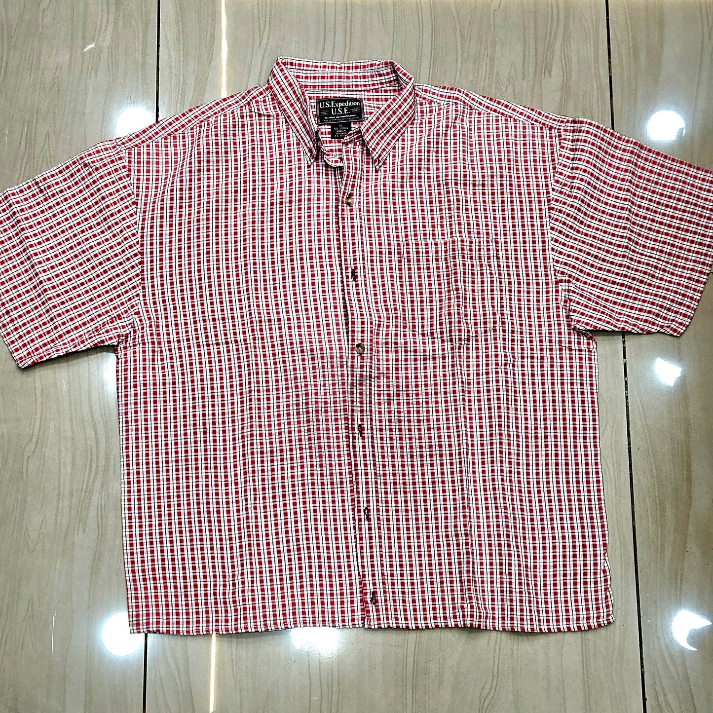 US EXPEDITION boxy fit half sleeve shirt( MEN)