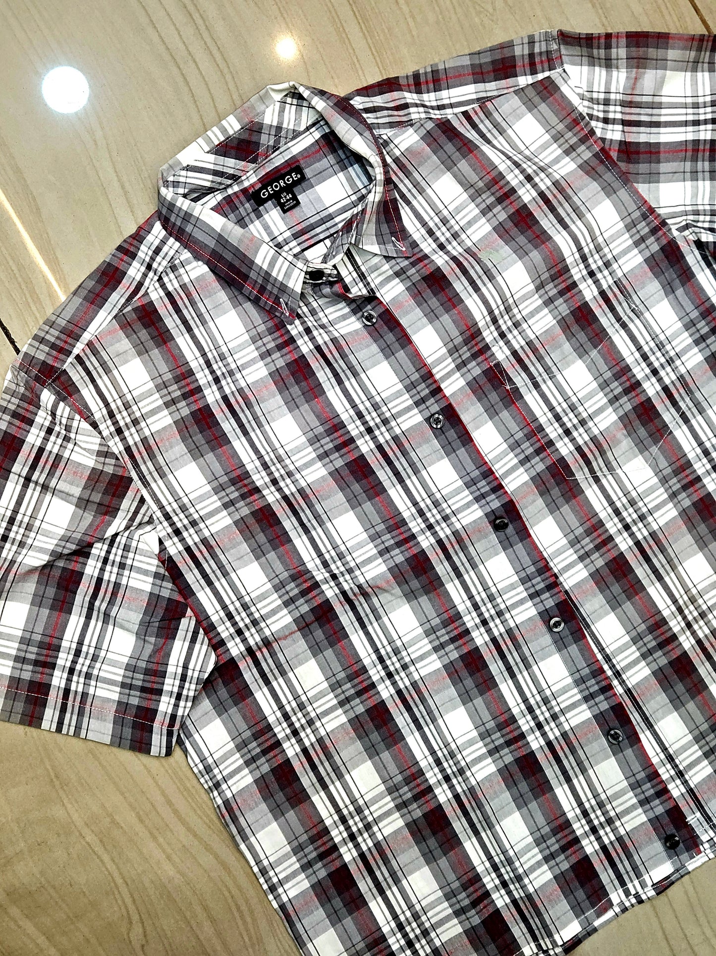GEORGE boxy fit half sleeve shirt(UNISEX)