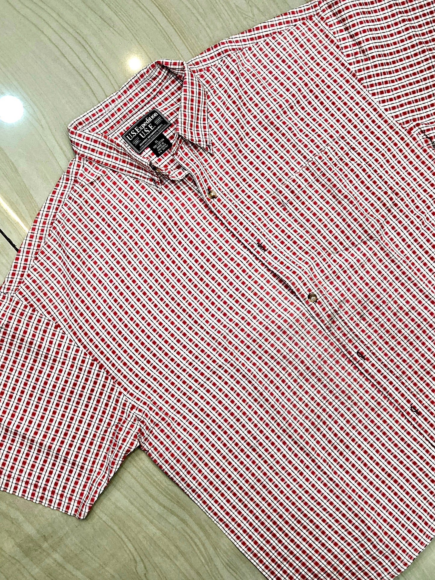 US EXPEDITION boxy fit half sleeve shirt( MEN)