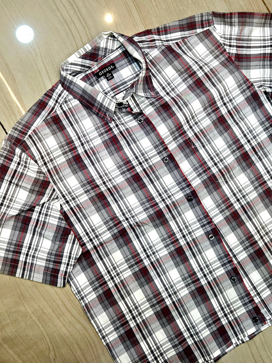 GEORGE boxy fit half sleeve shirt(UNISEX)