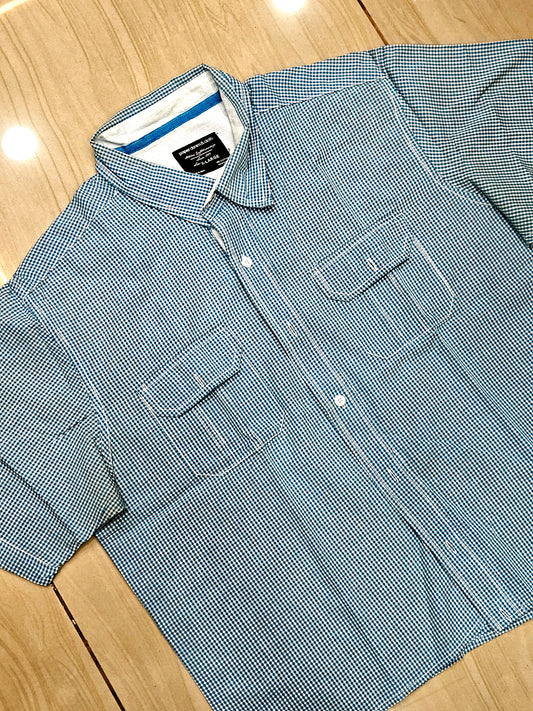 PAPER DENIM &CLOTH boxy fit half sleeve shirt (UNISEX)